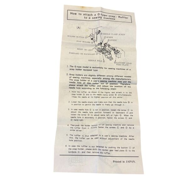 Universal Ultimate Ruffler Sewing Machine Part# 943100000 NIB - Picture 7 of 8